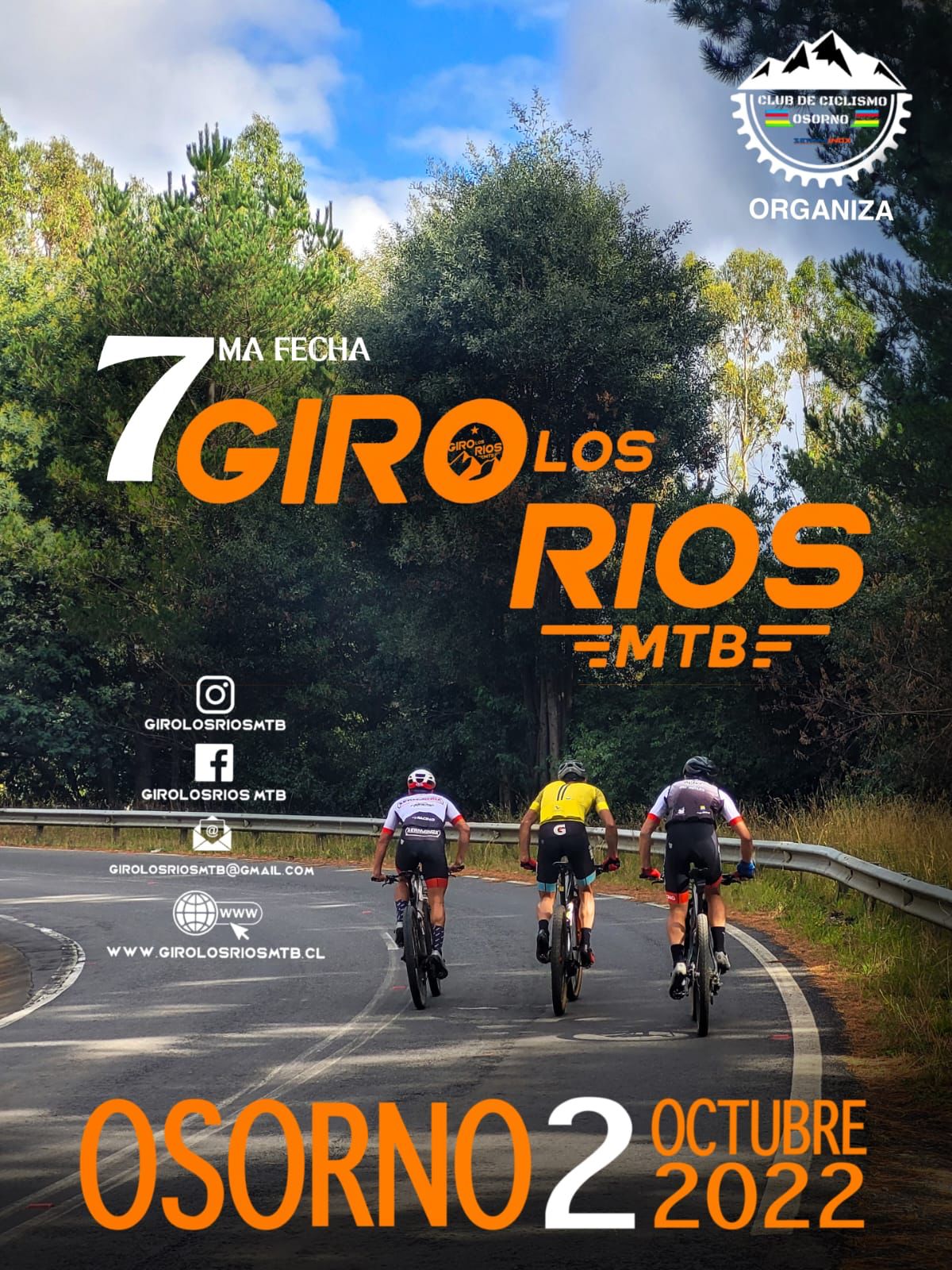 osorno fecha Giro los Ríos MTB, 2 de octubre 2022